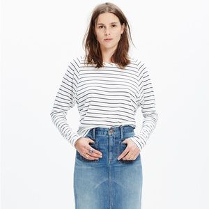 Madewell Songbook Striped Dolman Sleeve Top
